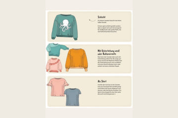 Papierschnittmuster "Oversized Sweater Kids" von Lybstes (Gr. 122-164)